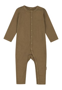 Mikk-Line wool/bamboo LS suit - Kelp